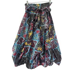 Forward Multi-Color Patchwork Print Skirt S/M